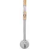 Bomba Pingente Chimarrão Aço Inox 304 Ouro 18k Inteira Brasão