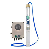 Bomba Submersa Solar Wdm 750w 108v Controlador Externo Cor Prateado