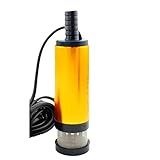 Bomba Submersível Mini Bomba De óleo De água De Sucção Portátil Elétrica Para Carros Liga De Alumínio DC12V 24V Bomba De Transferência Tensão 24V 51 Mm A 