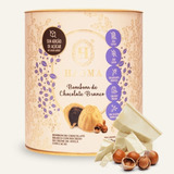 Bombom Chocolate Branco Com Avelã Zero Açúcar 200g Haoma