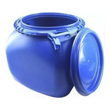 Bombona Para Fermentador Plástica 30 Litros Atóxica C Tampa Cor Azul