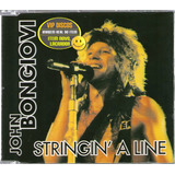 Bon Jovi Cd Single Stringin A Line Edição Br Raro