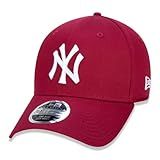 BONE 39THIRTY MLB NEW YORK YANKEES ABA CURVA STRETCH FIT VERMELHO ESCURO New Era