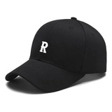 Boné Aba Curva Premium Preto Strapback Dad Hat Sua Inicial