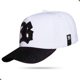 Boné Aba Curva Snapback Aba Shine White Branco Blck Brasil