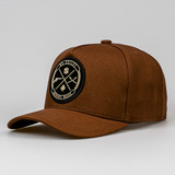Boné Aba Curva Snapback Mr Shelby Brasão Marrom