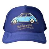 Boné Aba Curva Vw Volks Fusca Fuca Especial Trucker Premium