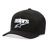 Boné Alpinestars Heritage Preto Branco Aba