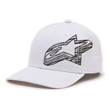 Boné Alpinestars Trainer Custom Aba Curva Branco Original