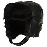 Boné Aviador Masculino De Vinil Soldado Broner Preto X Large XX Large