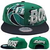 Boné Boston New Leader Premium Splash Clover Verde Preto Era Snapback