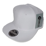 Boné Branco Tela Trucker Aba Reta Liso Sem Estamp Snapaback