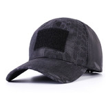 Boné Camuflado Airsoft Cobra Preto Militar Paintbal Aventura