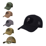 Boné Caveira Justiceiro Militar Airsoft Ajustável Camuflado