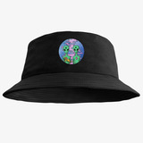 Boné Chapéu Bucket Hat Estampa Alien Rave