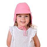 Boné Chapéu Infantil Bebê Proteção Solar UV 50 Praia Piscina Menino Menina Rosa Bebê P 6 Meses 2 Anos 