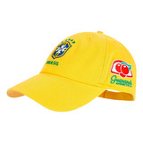 Boné Com Patrocinios Brasil Seleção Amarelo