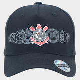 Boné Corinthians Snapback Aba Curva Escudos Historicos