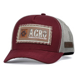 Boné Country Agronomia Aba Curva Trucker Cowboy Sertanejo