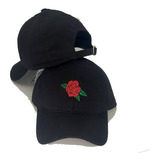 Boné Dad Hat Aba Curva Com Rosa Fitão Strapback Premium