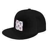 Boné De Caminhoneiro Com Estampa Sem Costura Globe Para Homens Boné De Beisebol Boné De Beisebol Boné De Aba Plana Preto Tamanho Único