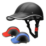 Boné De Motocicleta Meio Capacete Chapéu De Beisebol 