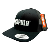 Boné De Pesca Rapala Clássico Preto Logo Branco