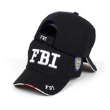 Boné Fbi Preto Tático Militar Airsoft Paintball
