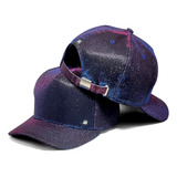 Boné Feminino Glitter Brilhante Liso Premium Sem Estampa