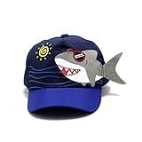 Boné Infantil Criança Kids De 0 A 4 Anos Ajustável Personalizado 3d Tubarão