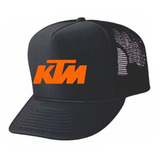 Boné Ktm Moto Cross Trucker Aba Curva Estampado Promoção