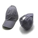 Boné Liso Masculino Feminino Unissex Sarja Aba Curvada Com Regulagem De Tamanho Cor Cinza Escuro