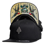 Boné Mcd Aba Reta Strapback Fitão Unisex Streetwear Bf