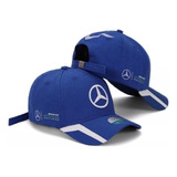 Boné Mercedes Benz Azul Royal Original Snapback Amg Petronas