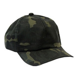 Boné Militar Rip Stop Liso Camuflado Woodland Black