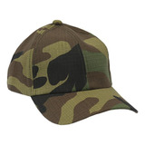 Boné Militar Rip Stop Liso Camuflado Woodland