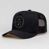 Boné Mr Shelby Trucker Brasão All Black
