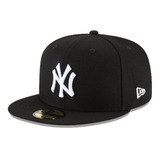 Boné New Era 5950 Ny Yankees Aba Reta Preto Original Nfe
