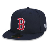 Boné New Era 59fifty Aba Reta Boston Red Sox Mlb Marinho