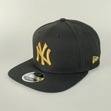 Boné New Era 950 New York Yankees Gold Ney Preto   Adulto
