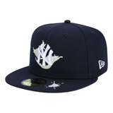 Boné New Era Aba Reta 5950 Mlb Ny Yankees World Series Azul