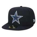 Boné New Era Aba Reta 5950 Nfl Dallas Cowboys League Preto
