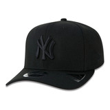 Boné New Era Curva Ny Yankees Stretch Forma Grande All Black
