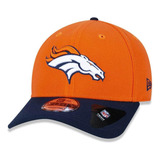 Boné New Era Denver Broncos 940 Aba Curva Laranja