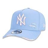 Boné New Era MLB New York Yankees 940 Destroyed Azul E Rosa
