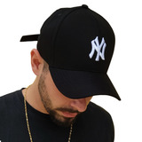 Boné Ny New York Aba Curva Strapback Fitão