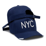 Boné Nyc Fitão Aba Curva Snapback