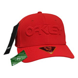 Boné Oakley 6 Panel Stretch Adulto Embossed Red Line