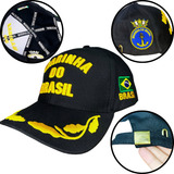 Boné Oficial Marinha Do Brasil Brasão Militar Boina Quepe