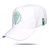 Boné Palmeiras Branco Logo Retrô Snapback Blck Brasil